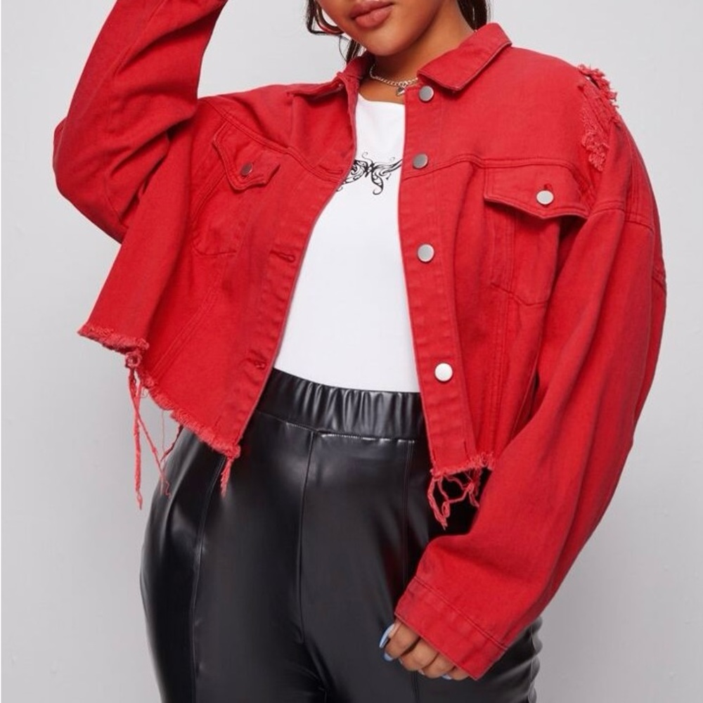 Raw Hem Denim Jacket